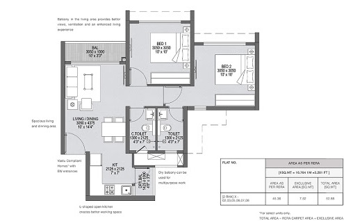 2/3 BHK Apartment
